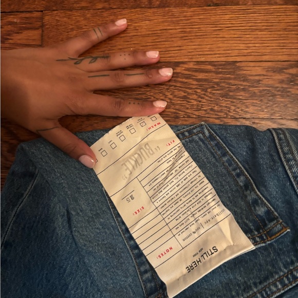 Still Here Buckle Jeans in Classic Blue - Picture 6 of 9